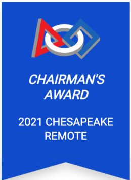 2021 FIRST Chesapeake District Awards Event — Chairman's Award banner